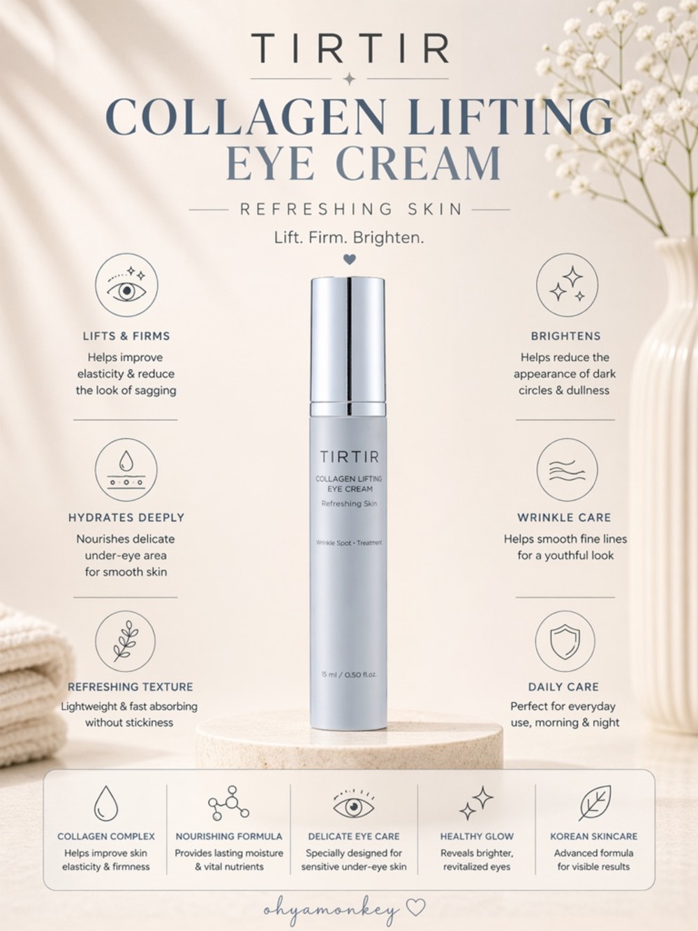 TIRTIR Collagen Lifting Eye Cream